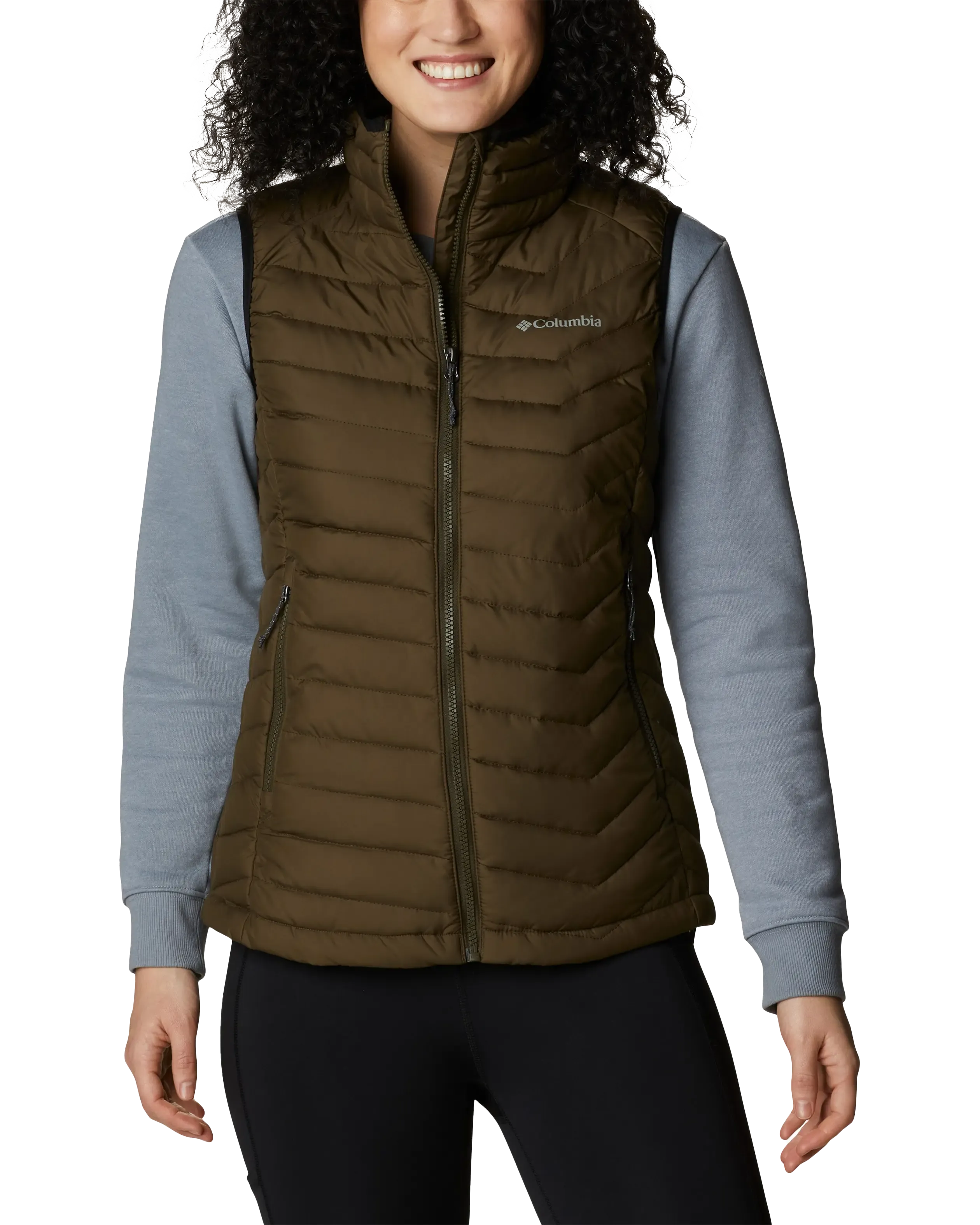 Powder Lite Gilet in Olive Green