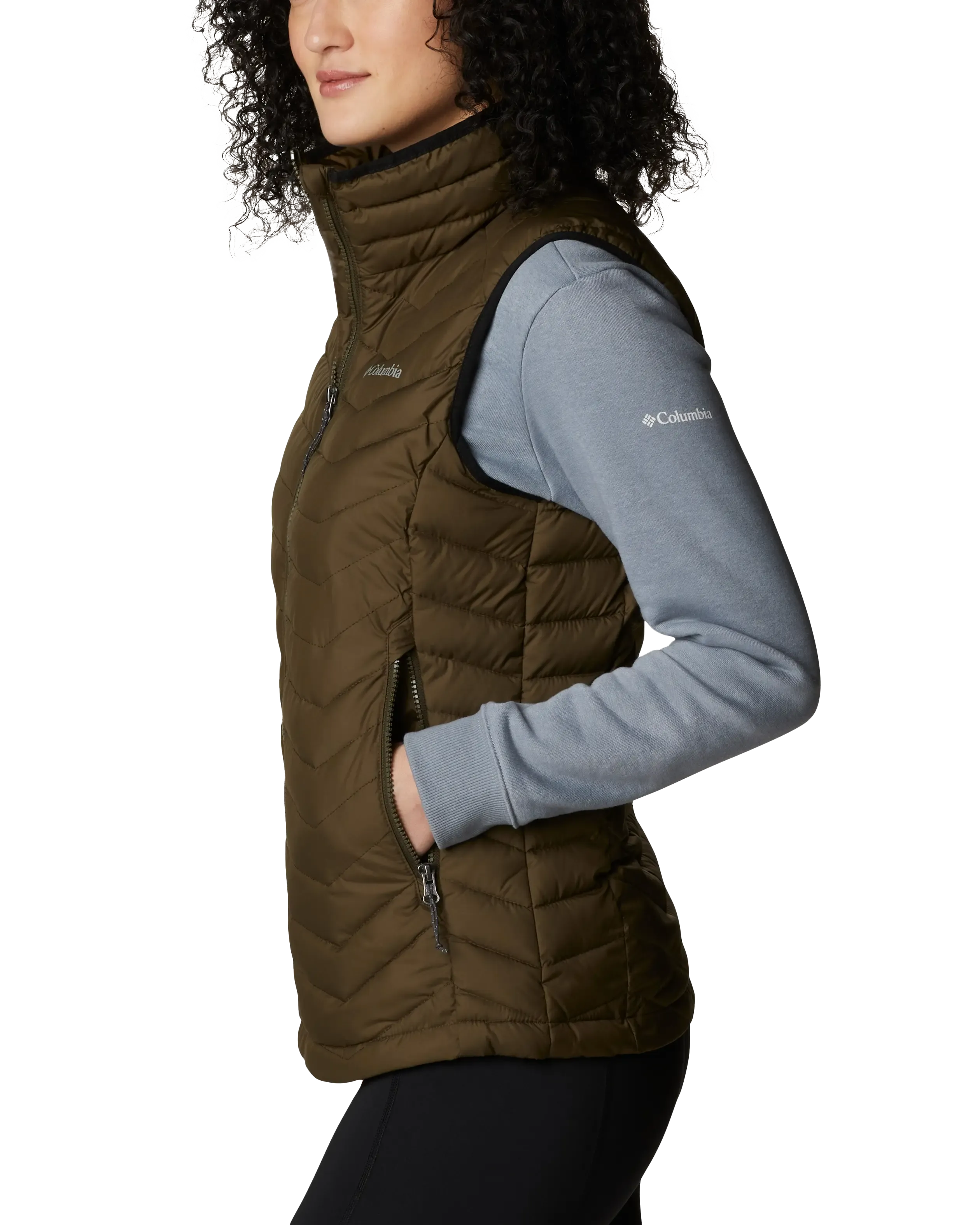 Powder Lite Gilet in Olive Green