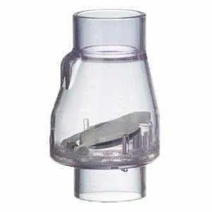 PVC Swing Check Valve - 2" Clear- Slip x Slip