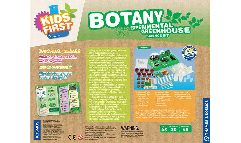 "Botany: Experimental Greenhouse" - Science Kit