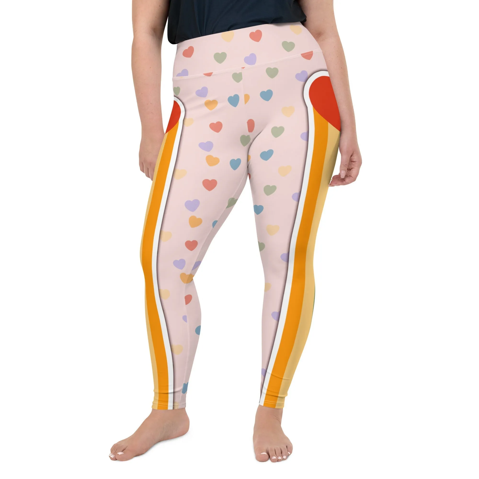 Rainbow Love Plus Size Leggings