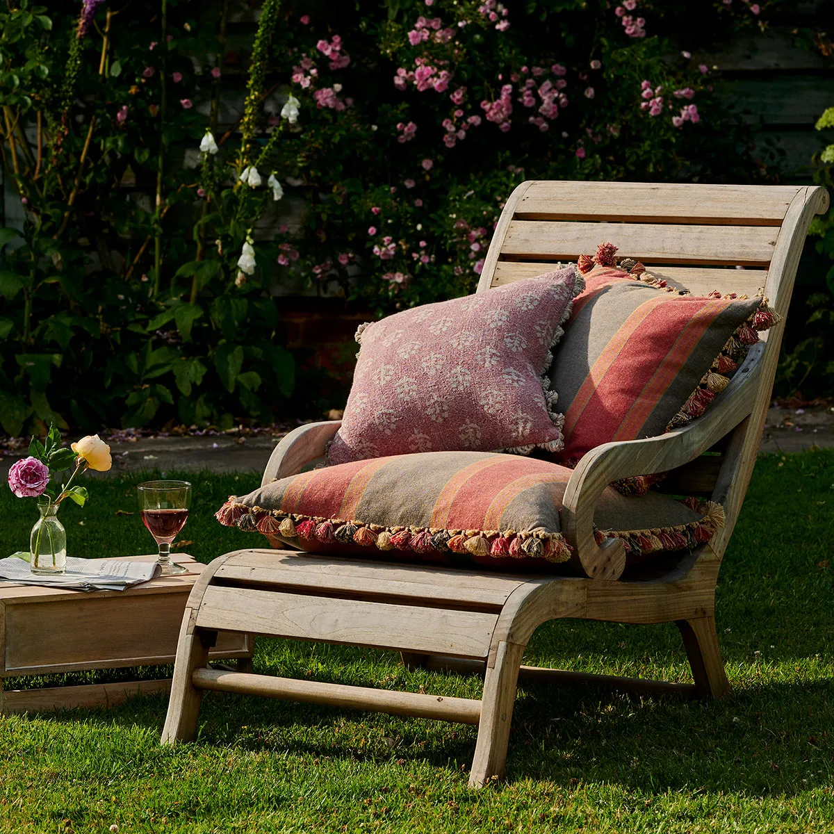 Red Earth Megha Rustic Linen Cushion