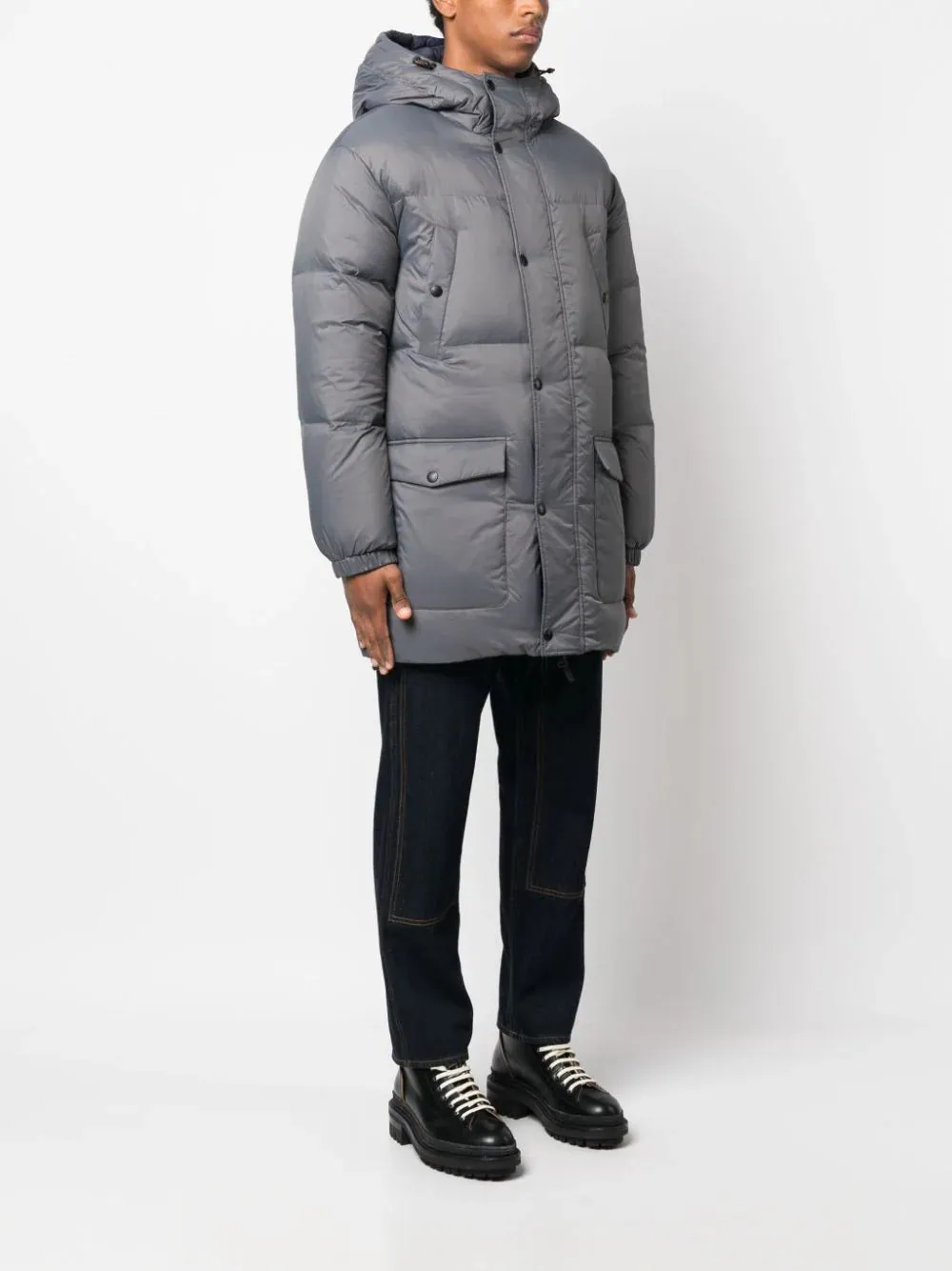 reversible padded down coat