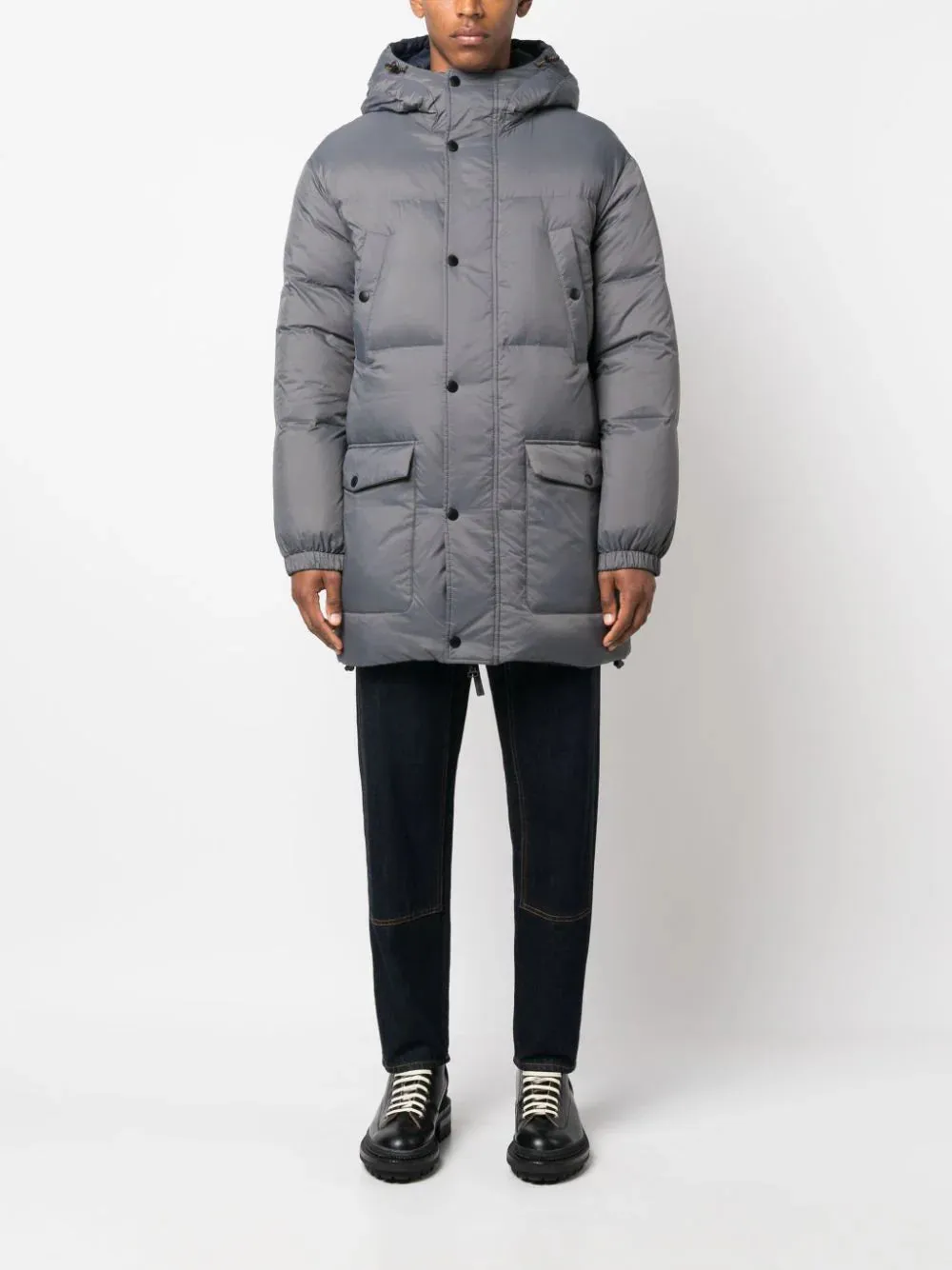 reversible padded down coat