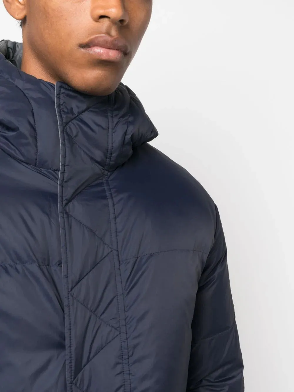 reversible padded down coat