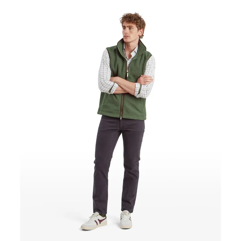 Schoffel Mens Oakham Retro Fleece Gilet - Woodland