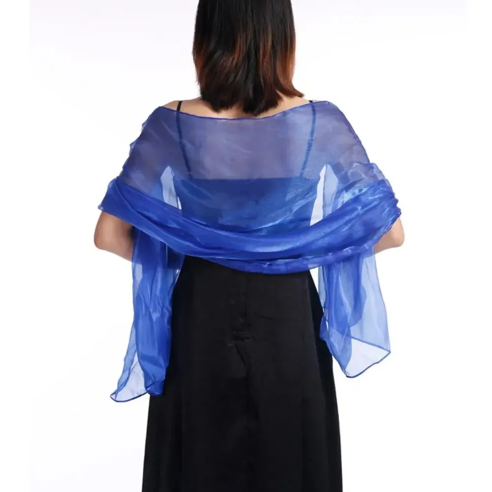 Shawls Long Shiny Cloak Dress Scarf Wraps