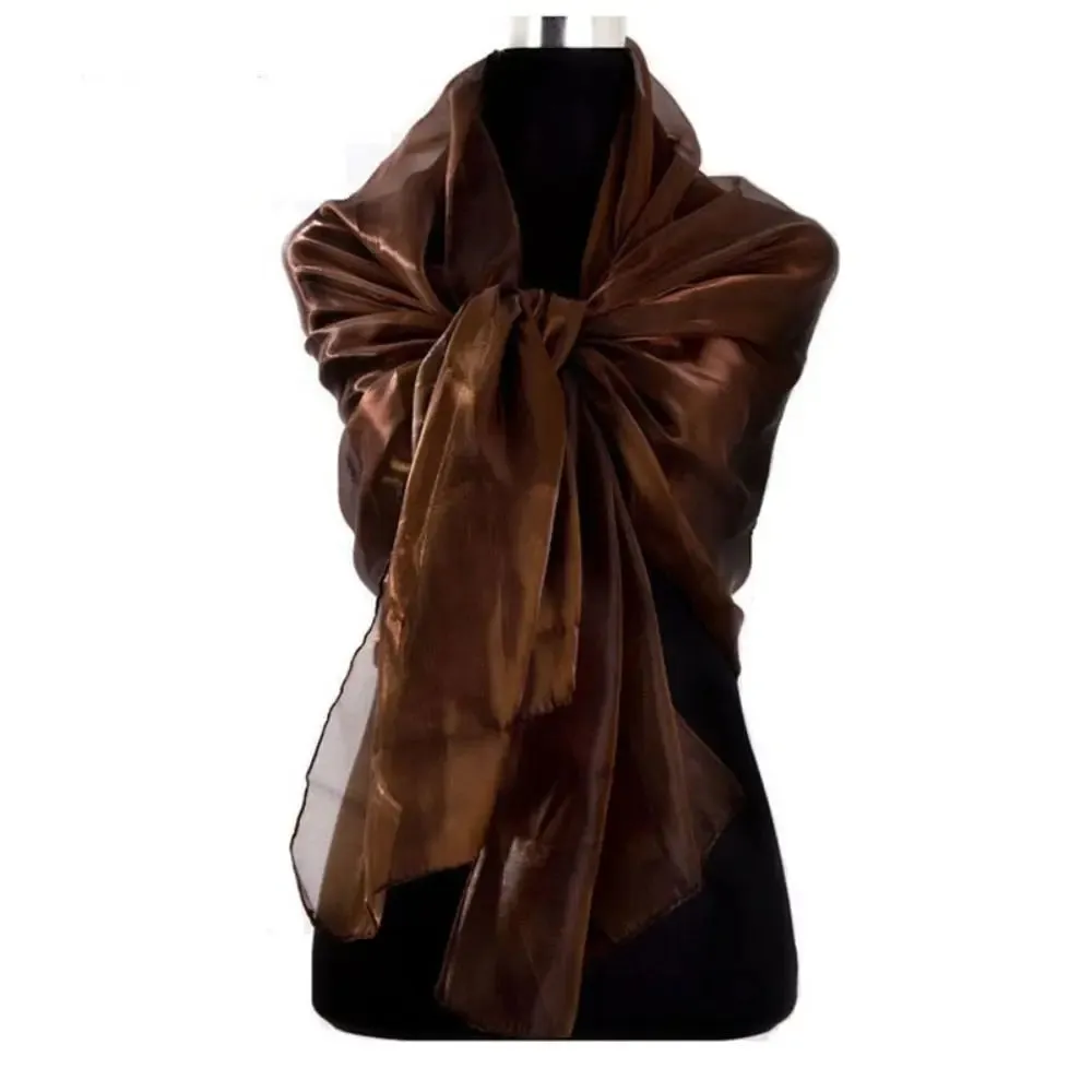 Shawls Long Shiny Cloak Dress Scarf Wraps