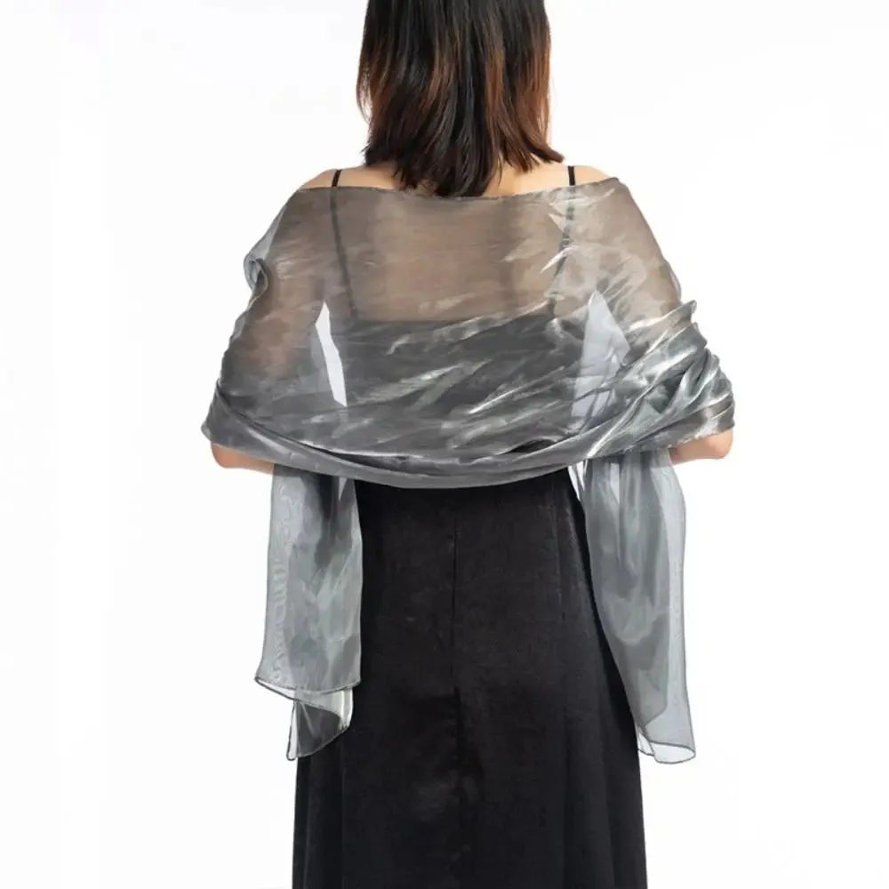 Shawls Long Shiny Cloak Dress Scarf Wraps