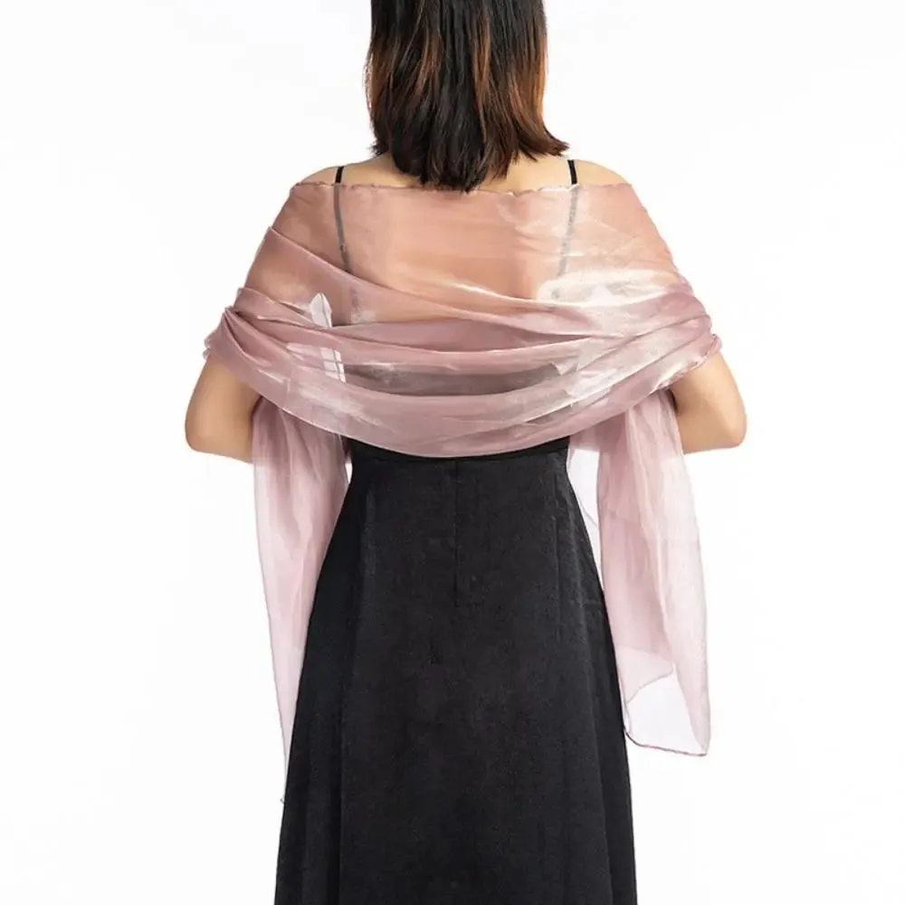 Shawls Long Shiny Cloak Dress Scarf Wraps