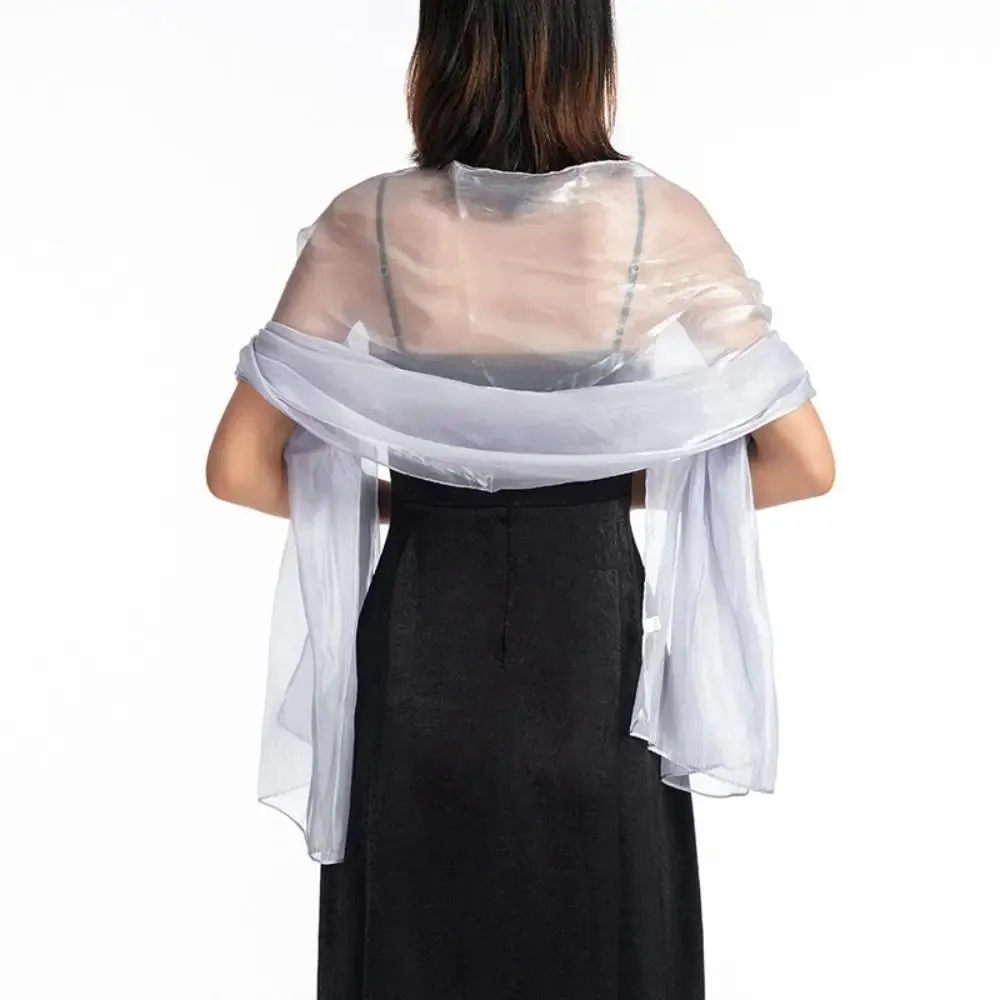 Shawls Long Shiny Cloak Dress Scarf Wraps