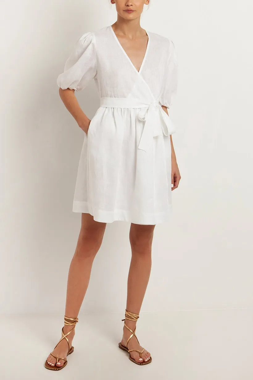 SHORT LINEN DRESS "ELINA"