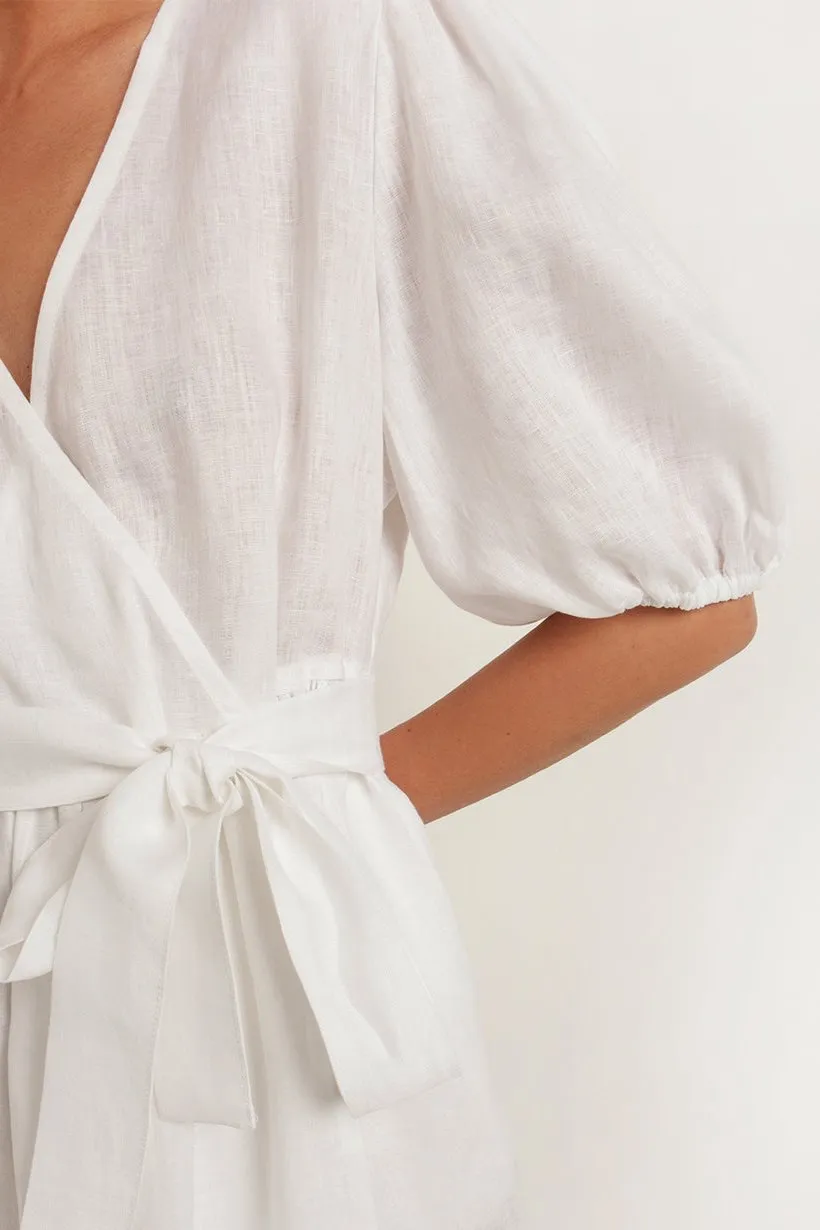 SHORT LINEN DRESS "ELINA"