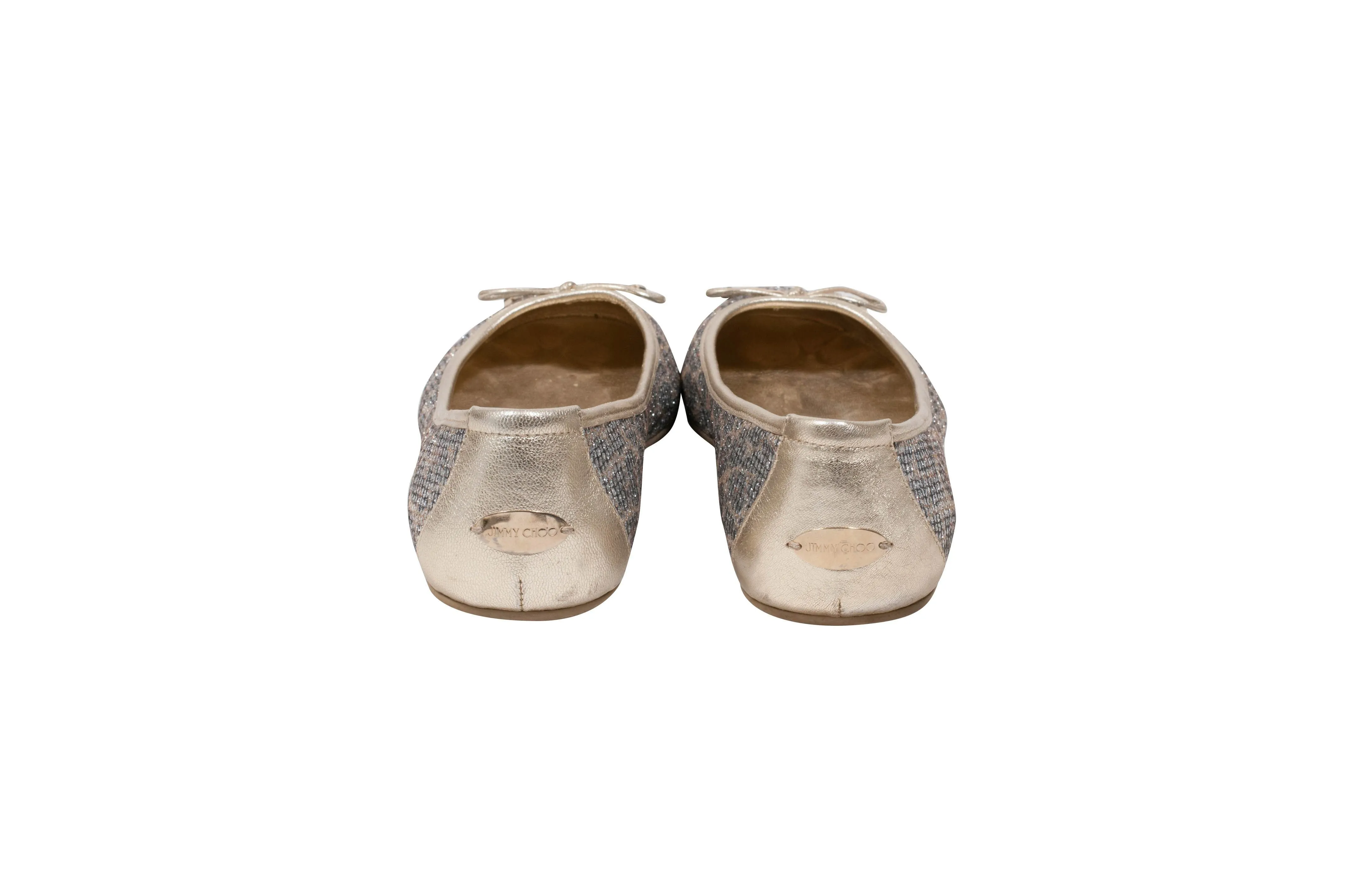 Signature Logo Printed Ballet Flats