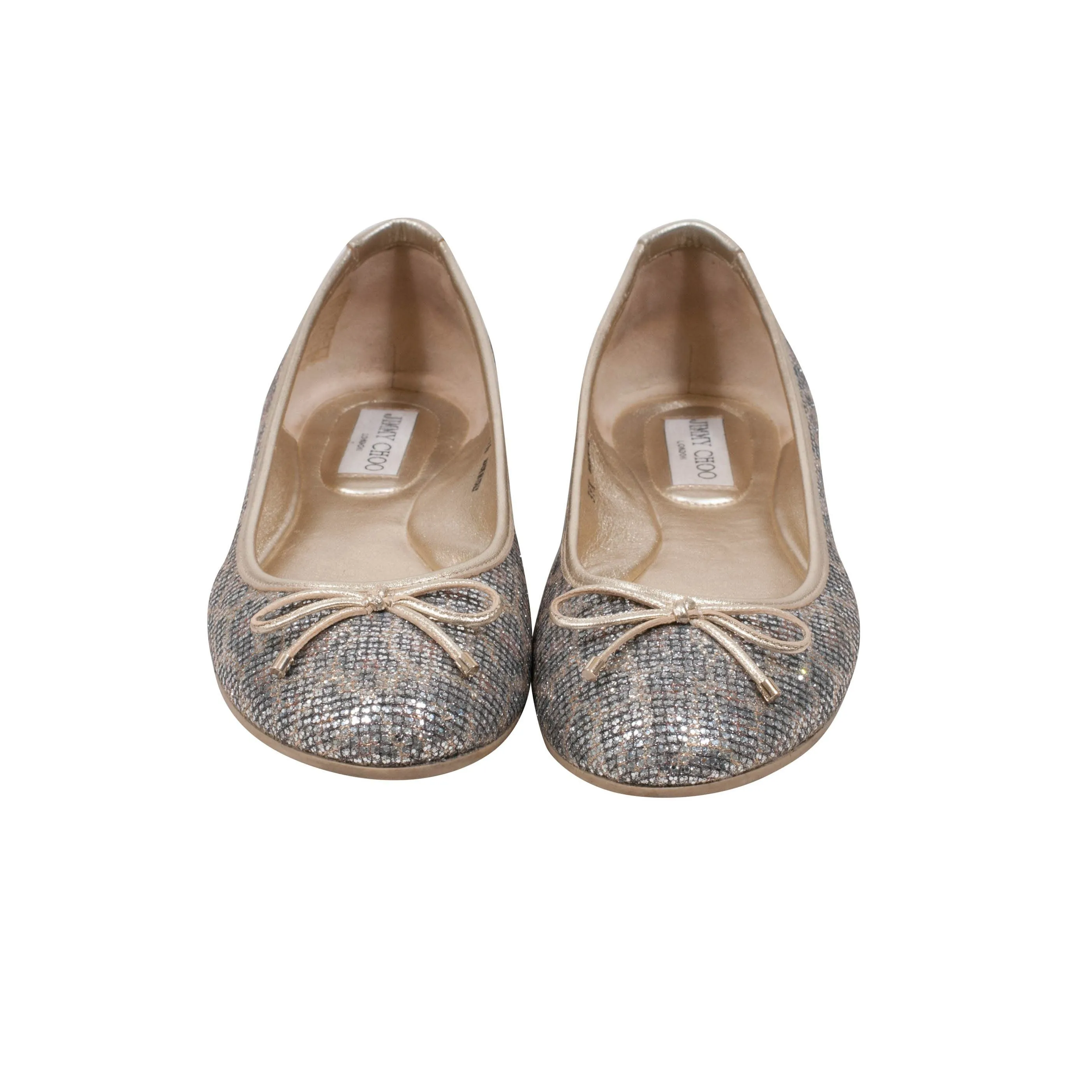 Signature Logo Printed Ballet Flats