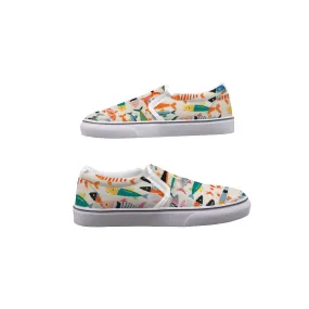 So#37 Men's Slip On Sneakers, fish pattern