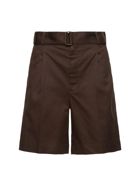 Soeur   Aurelie Bermuda cotton linen shorts 