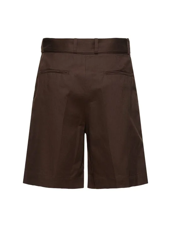 Soeur   Aurelie Bermuda cotton linen shorts 