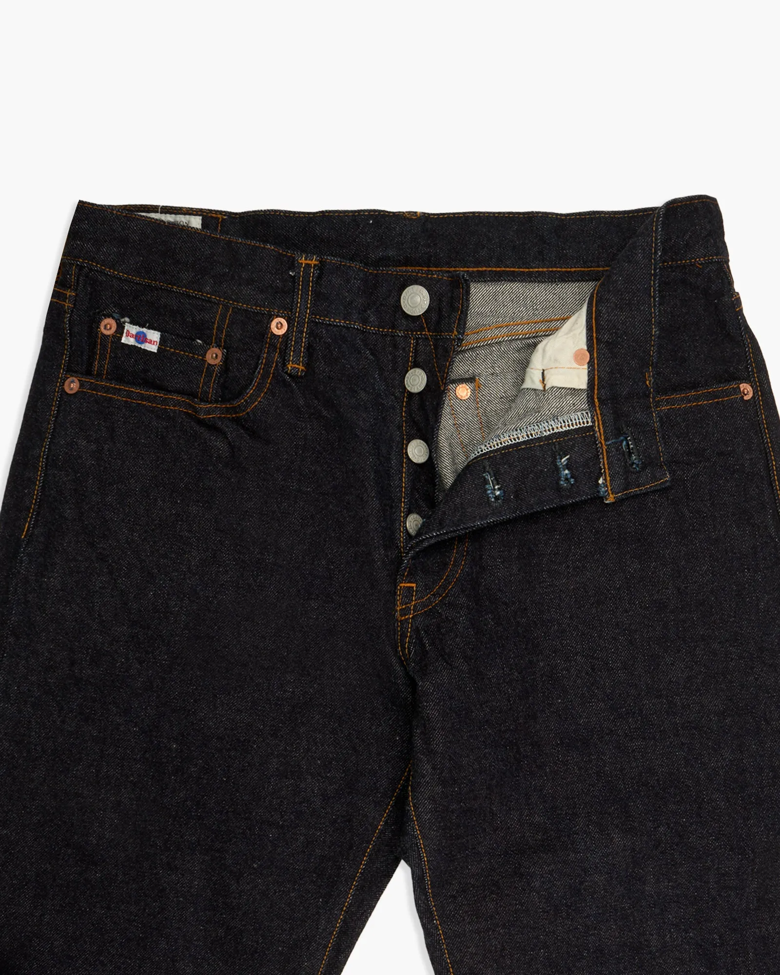 Studio D'Artisan SD-103 Slim Straight Mens Jeans - 15oz Indigo Selvedge / Onewash