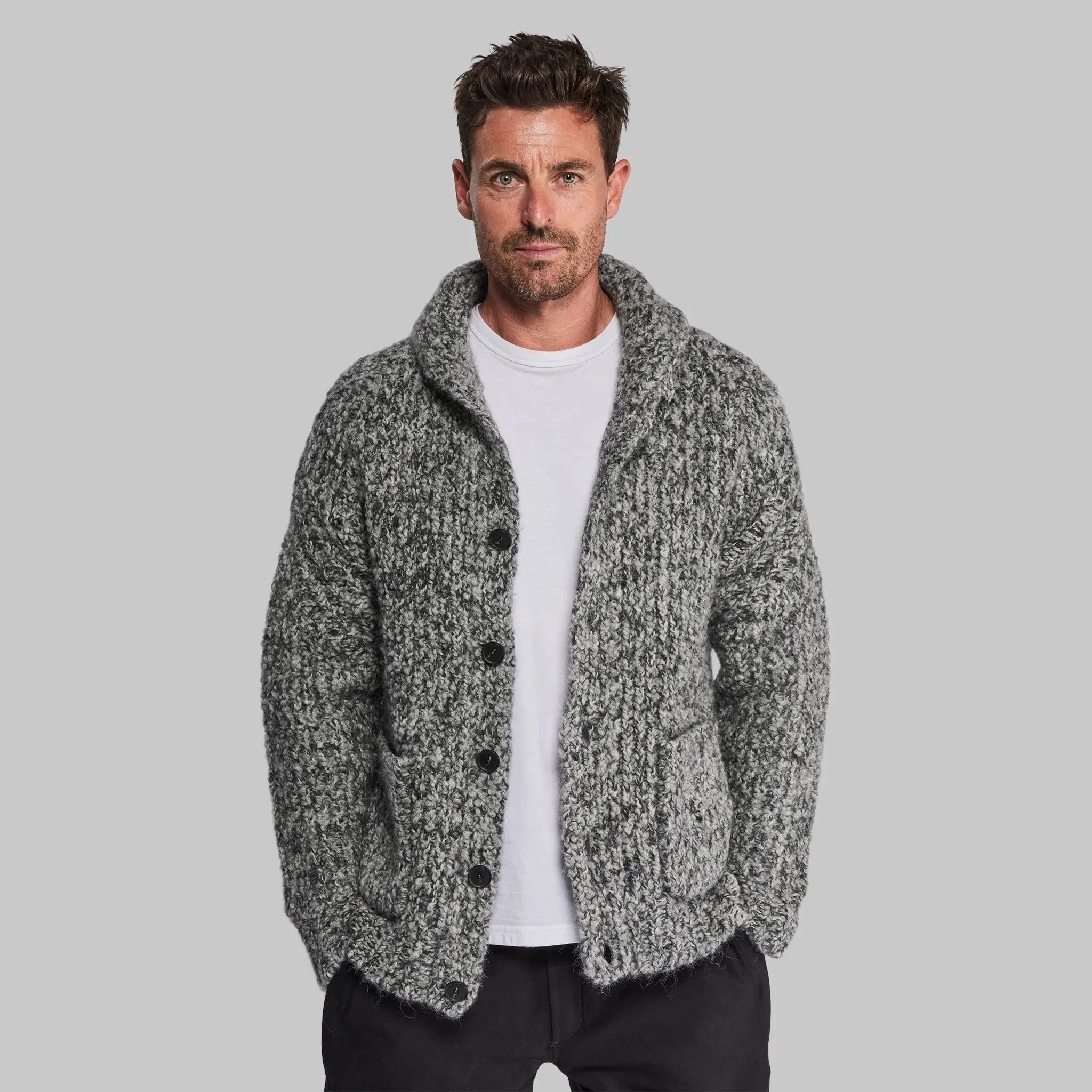 Sub Zero Cardigan. Grey Marl edition