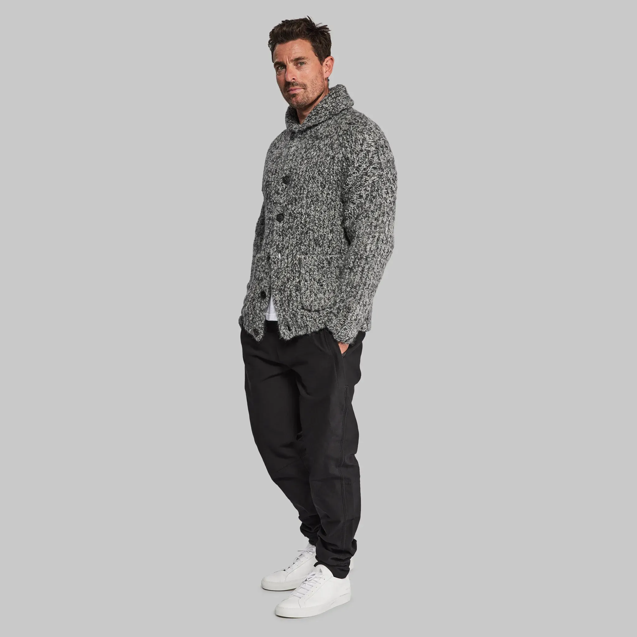 Sub Zero Cardigan. Grey Marl edition