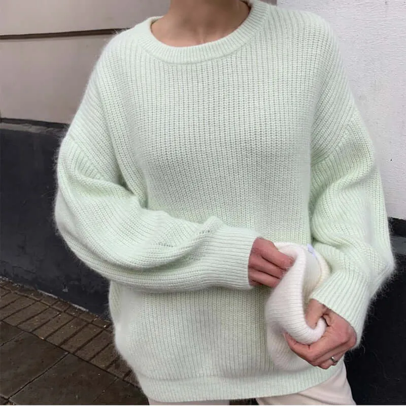 Super Soft Mink Loose Fit Knitted Sweater