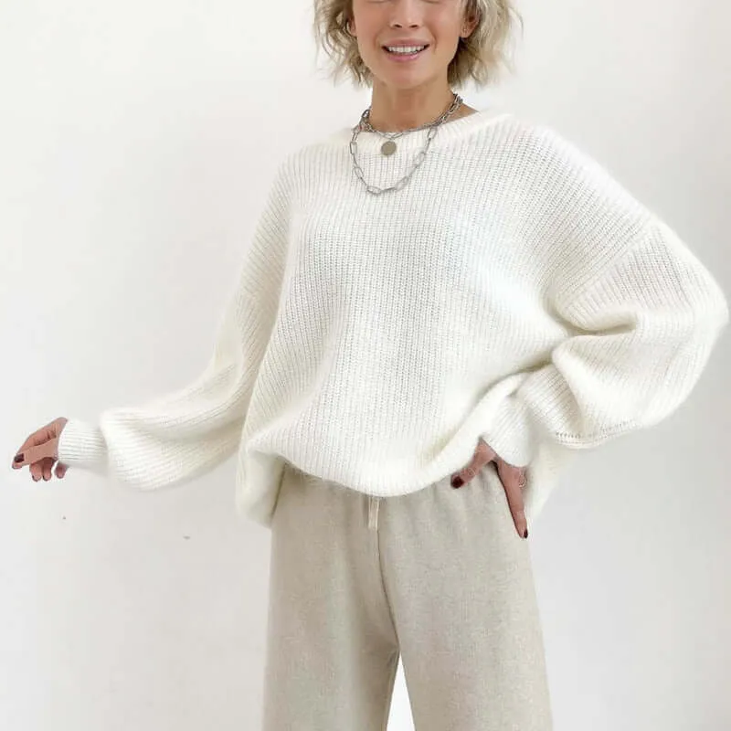 Super Soft Mink Loose Fit Knitted Sweater