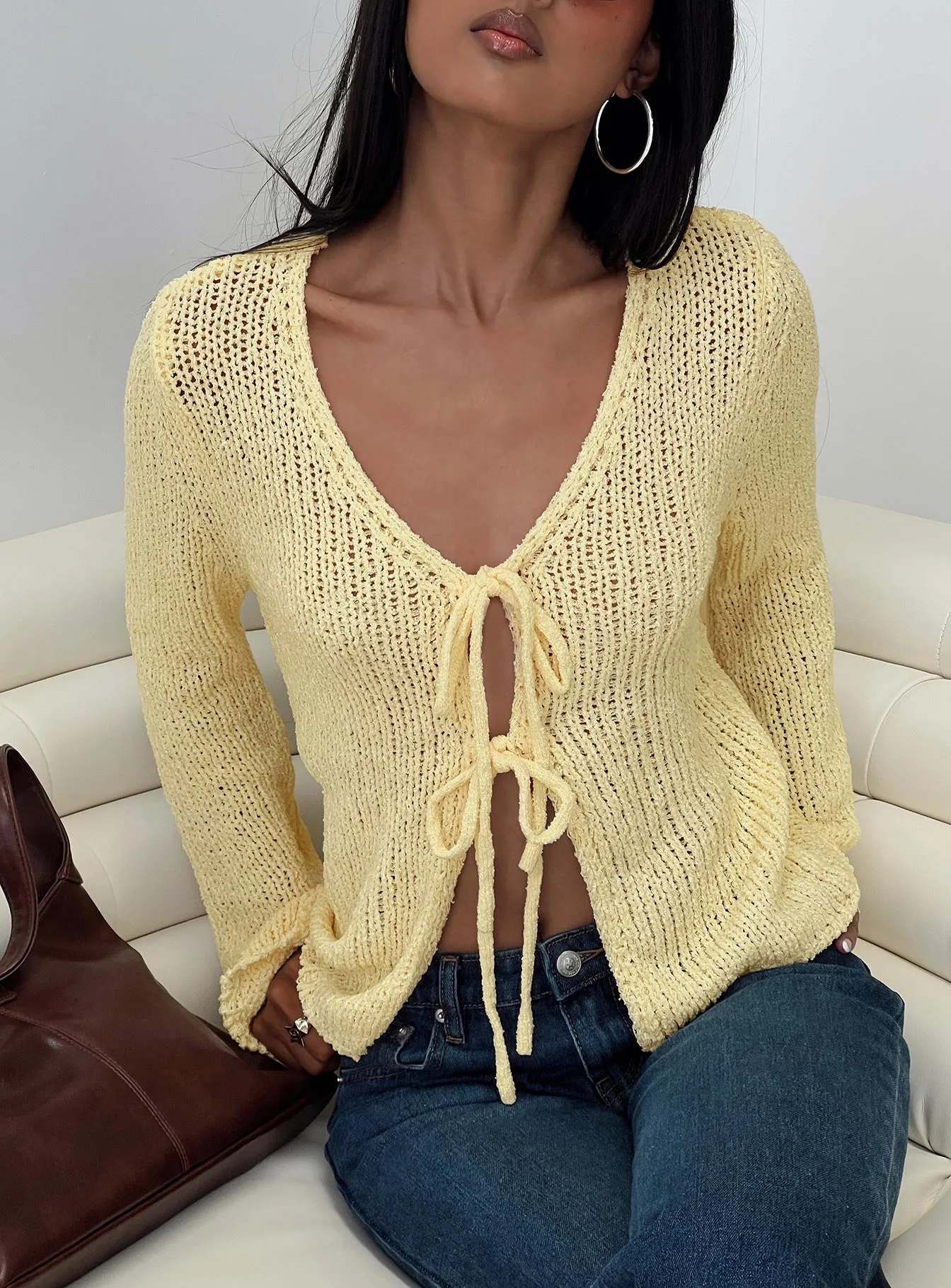 Swain Knit Cardigan Lemon