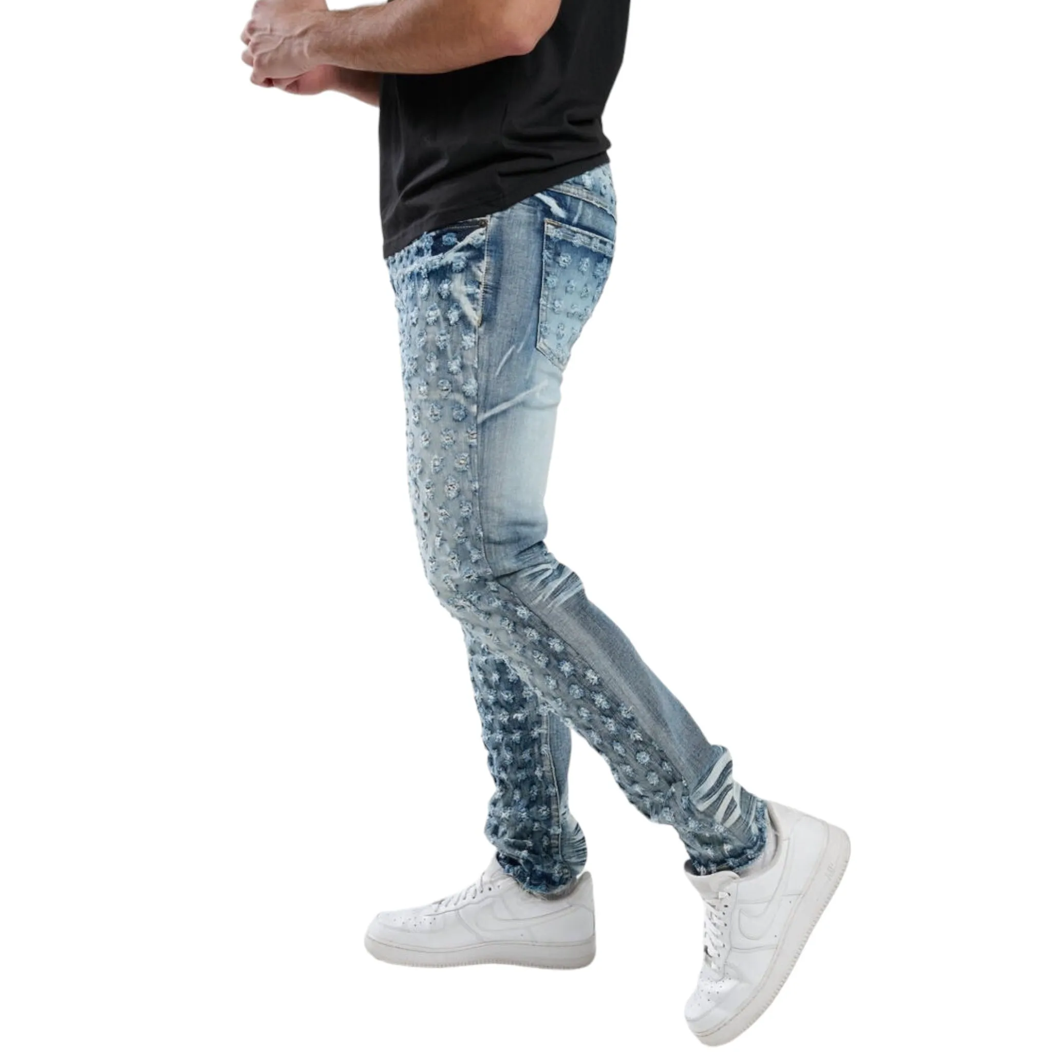 TAKER: Bullet Hole Slim Denim T4004