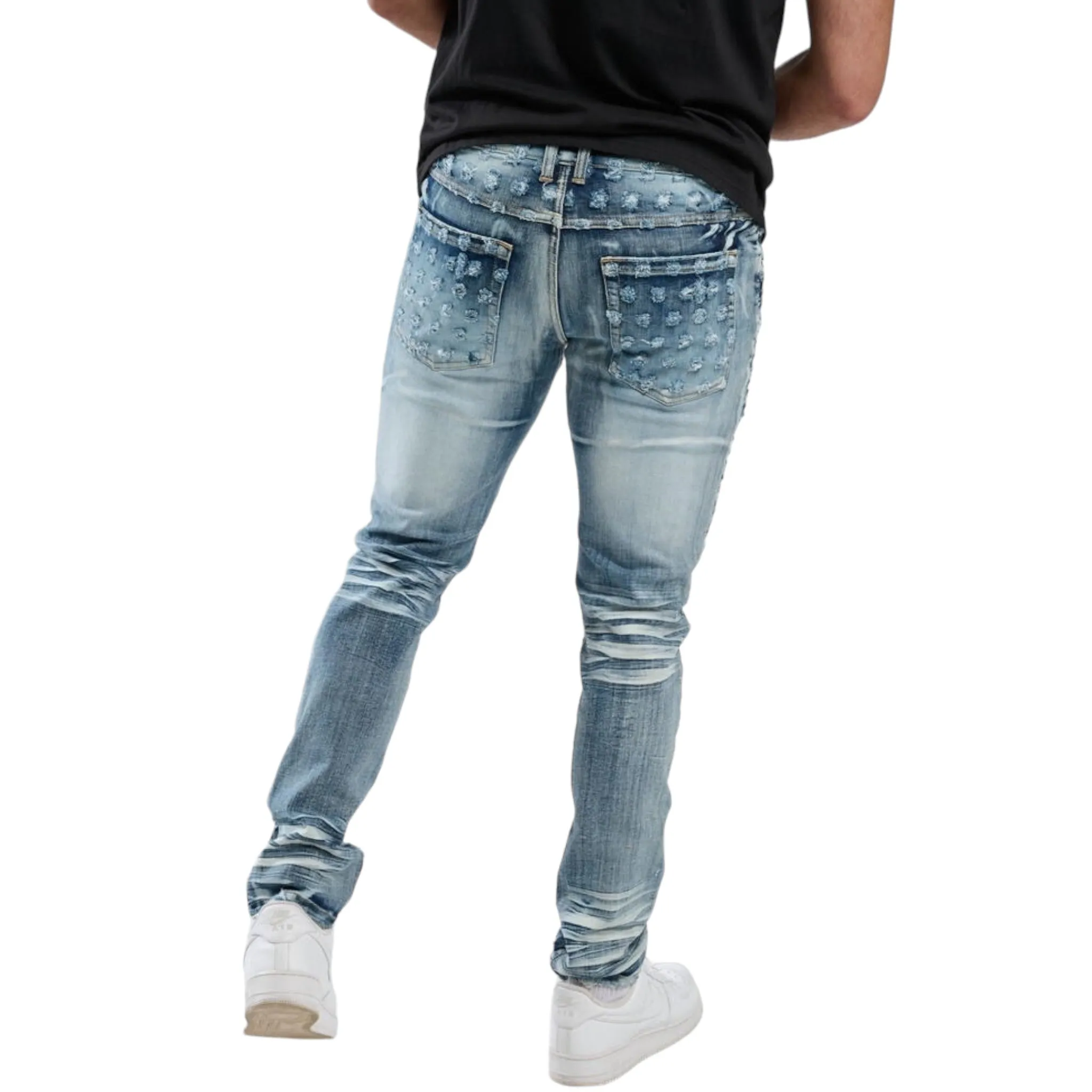 TAKER: Bullet Hole Slim Denim T4004