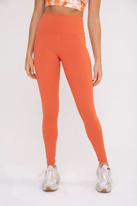 Tapered Band Essential Solid Highwaist Leggings