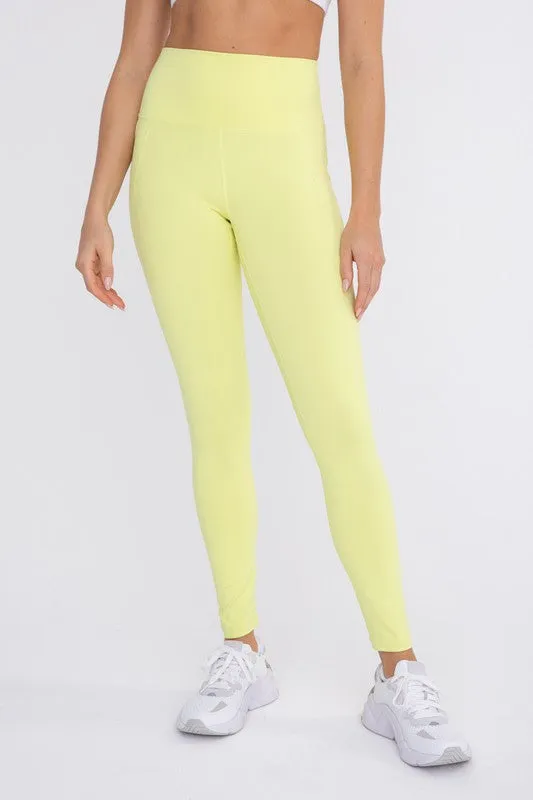 Tapered Band Essential Solid Highwaist Leggings