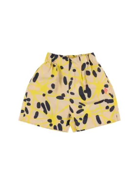 The Animals Observatory   Printed cotton &amp; linen shorts 