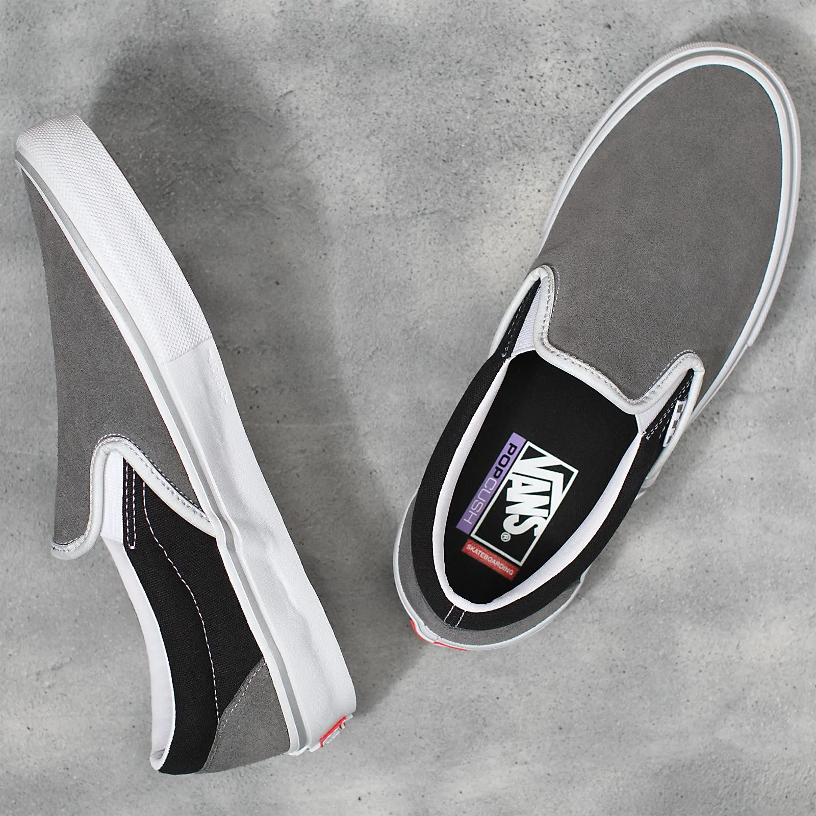 Vans Skate Slip On - (Reflective) Grey Black