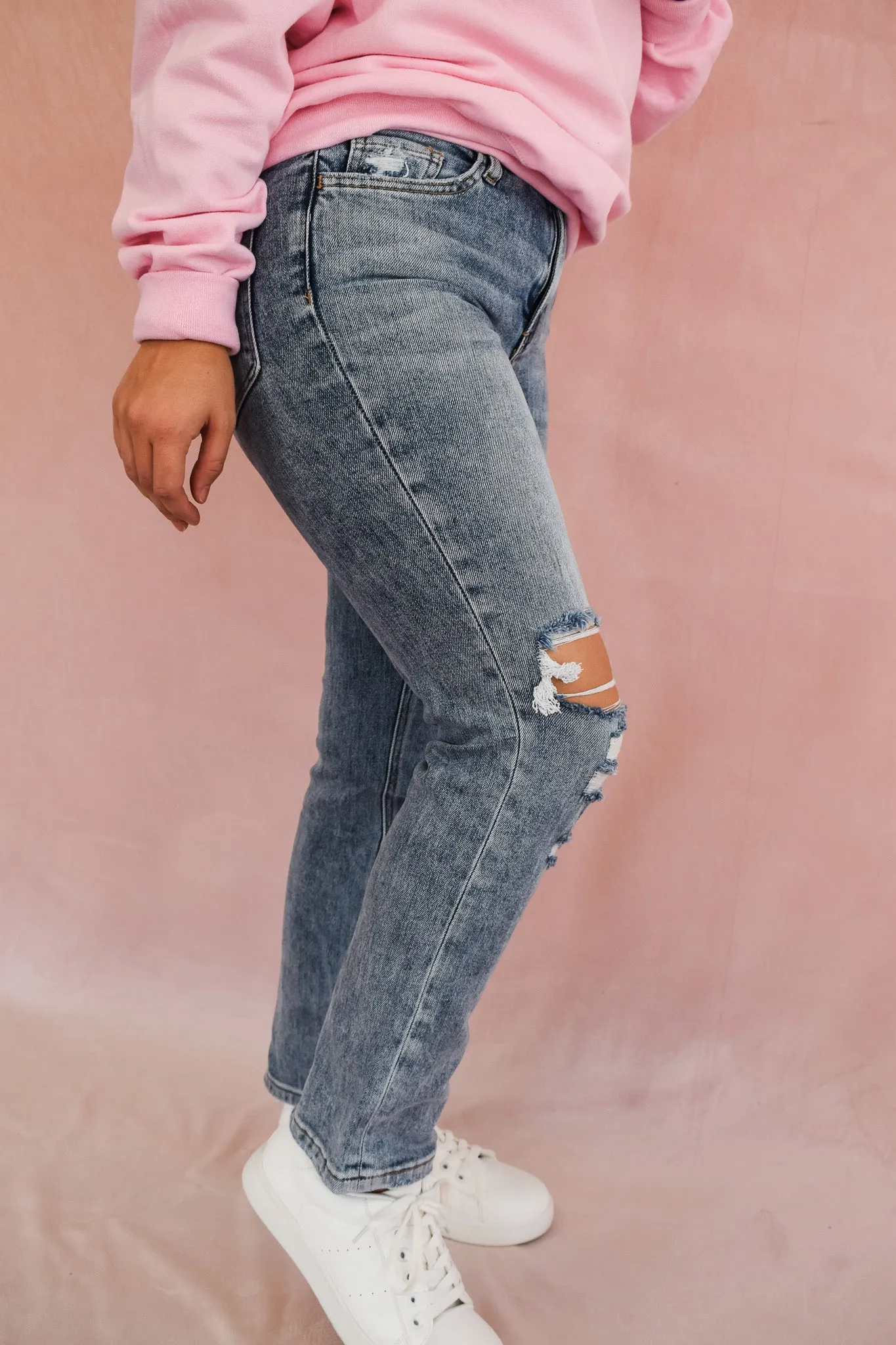 Vervet Vintage Crop Straight Jeans