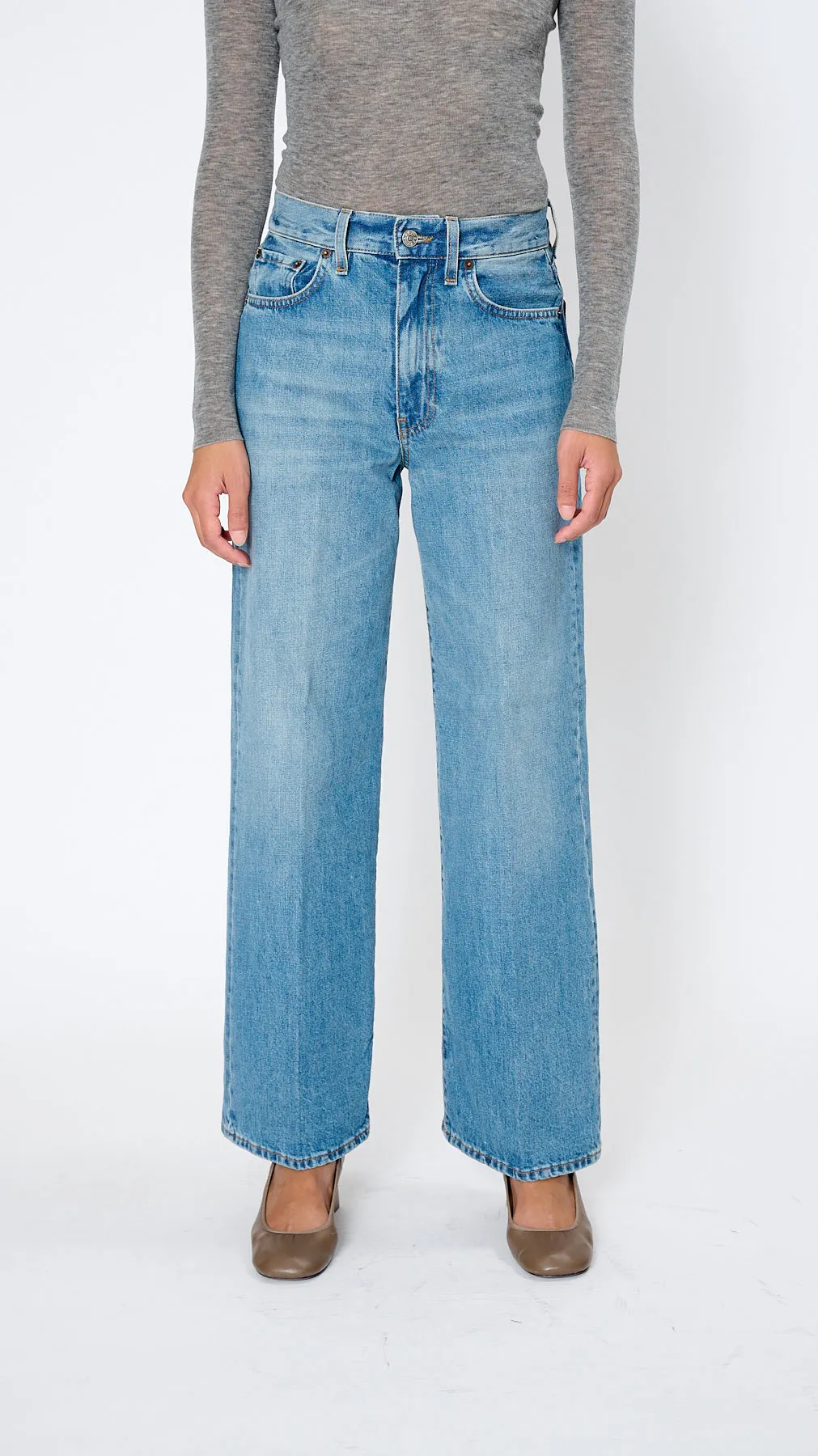 Wide Jean in Americana Blue