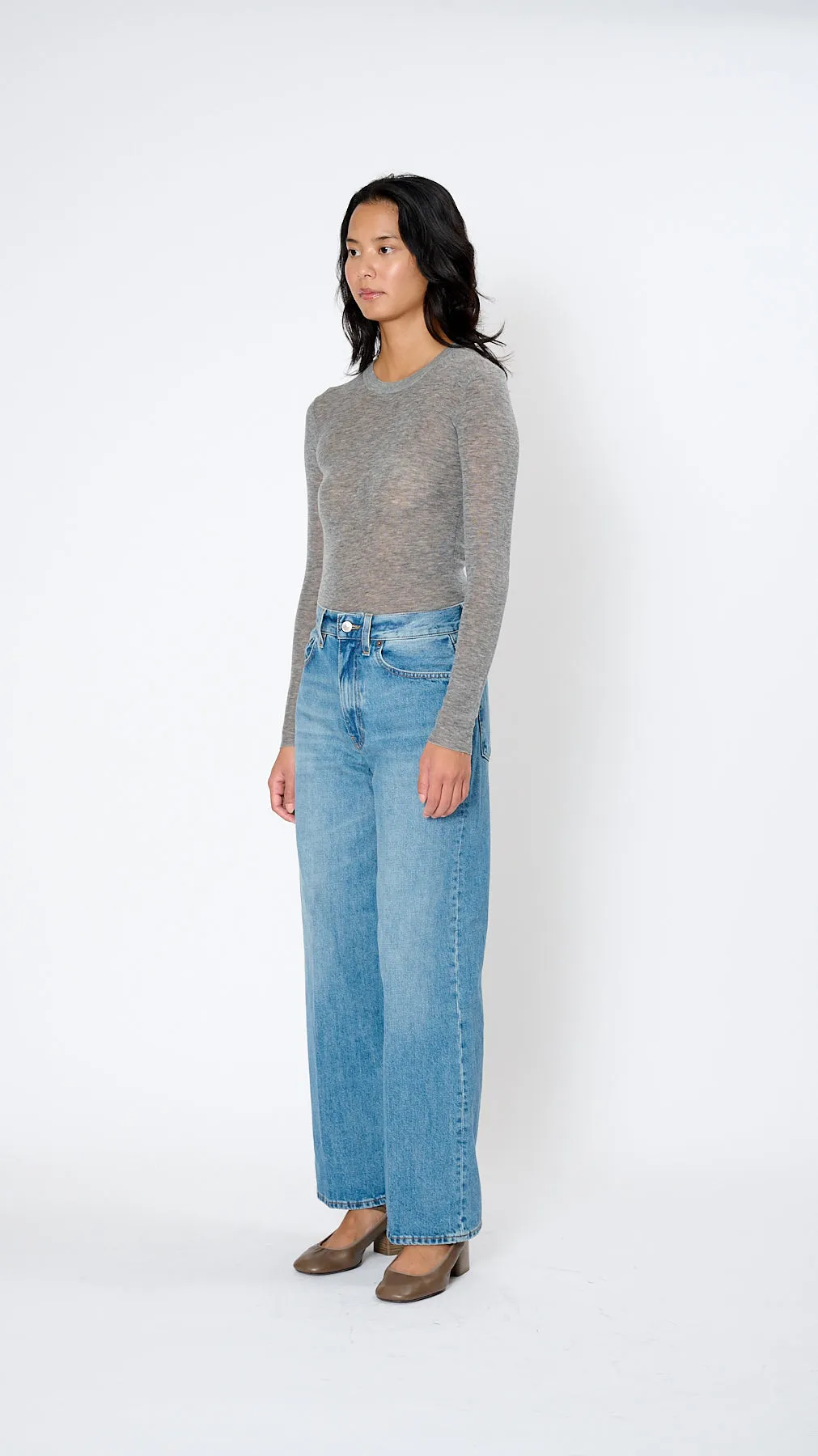 Wide Jean in Americana Blue