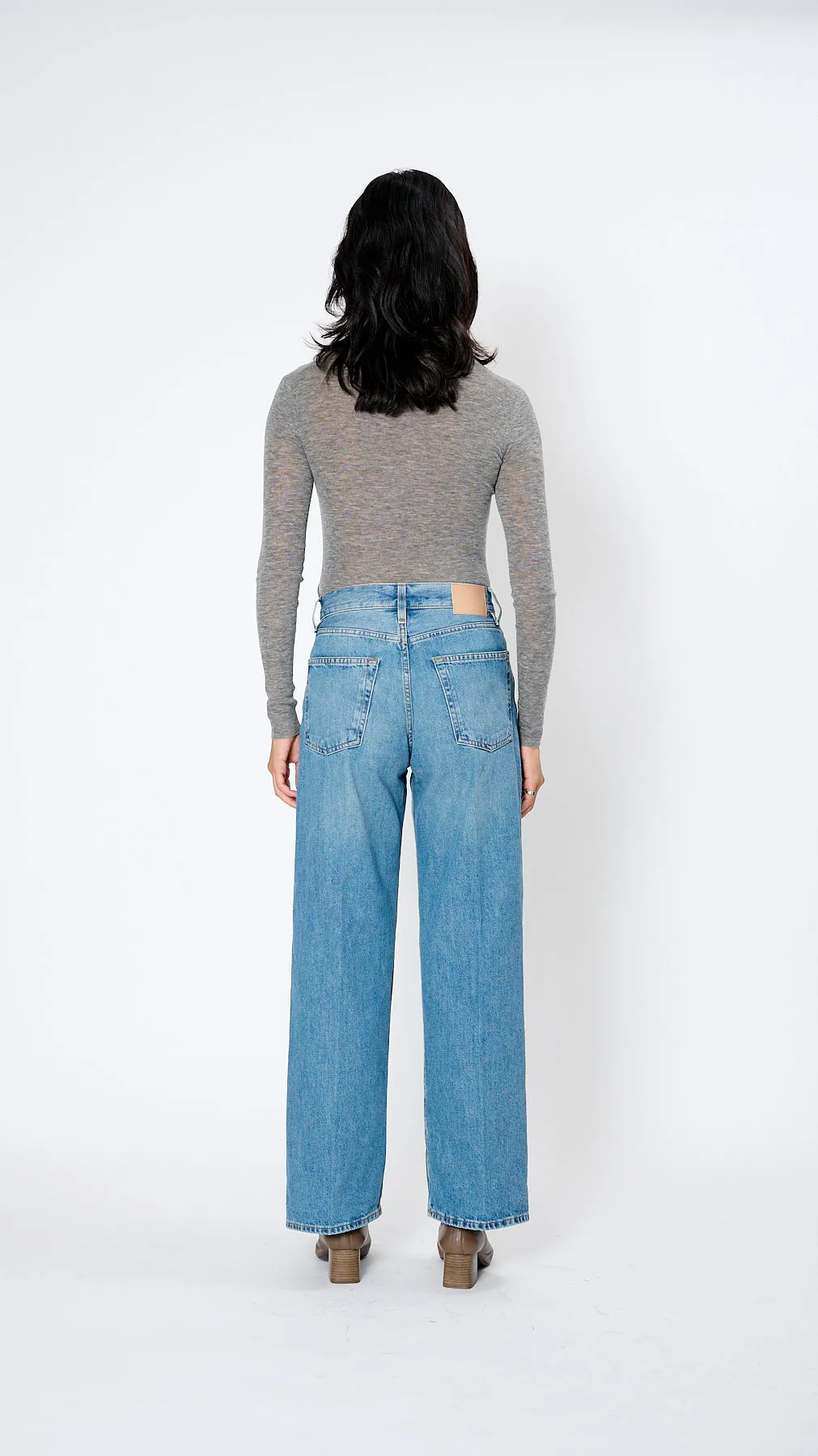 Wide Jean in Americana Blue