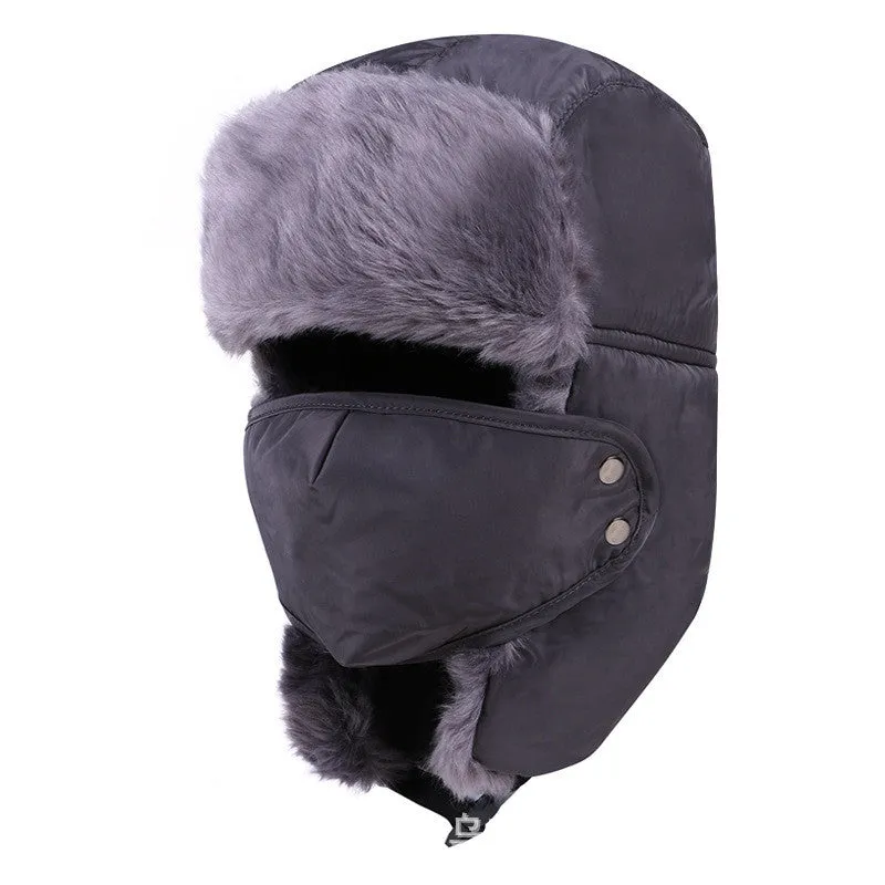 Winter Hat Bomber Hats For Men Women Outdoor Thickening Cotton Fur Winter Earflap Keep Warm Snow Caps Russian Ski Bomber Hats