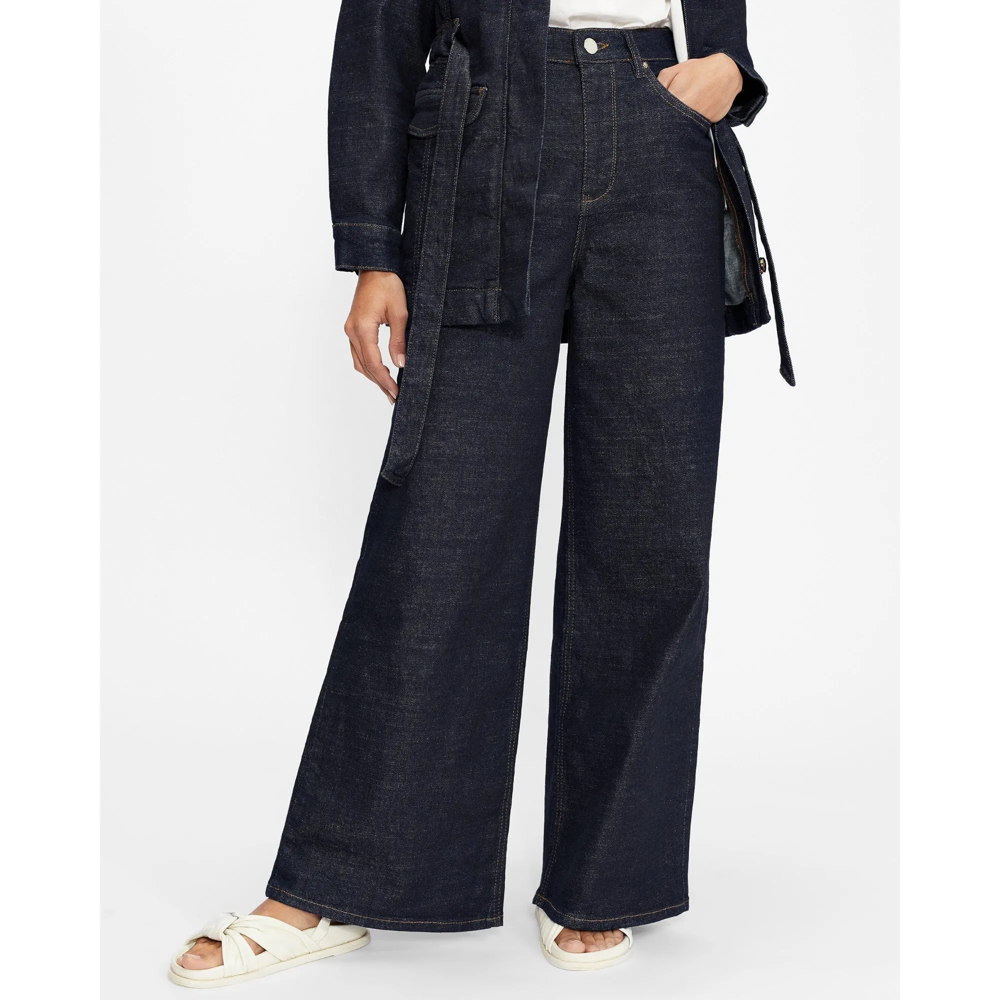 Women Wmp-Auustyn-High Waist Wide Leg Jean - Midnight