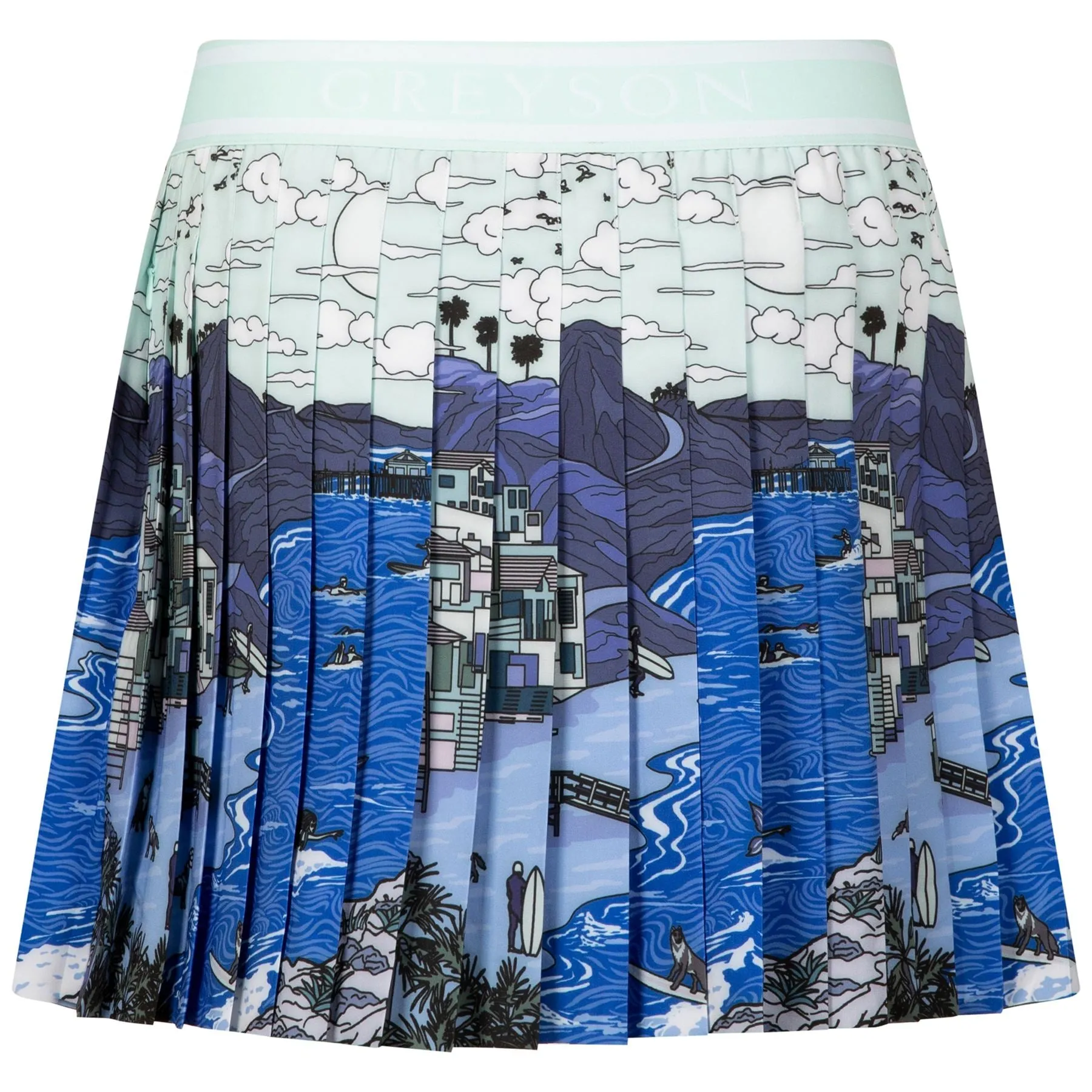 Womens Coastal Dream Leo Skirt Zuma Multi - SS24