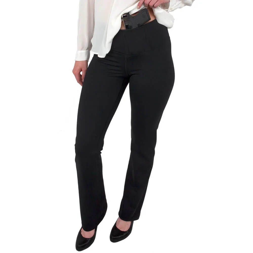 Women's Concealed Carry Bootcut Leggings 3 Pack