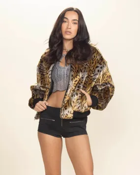 Women's Faux Fur Jacket | Margay Wild Cat