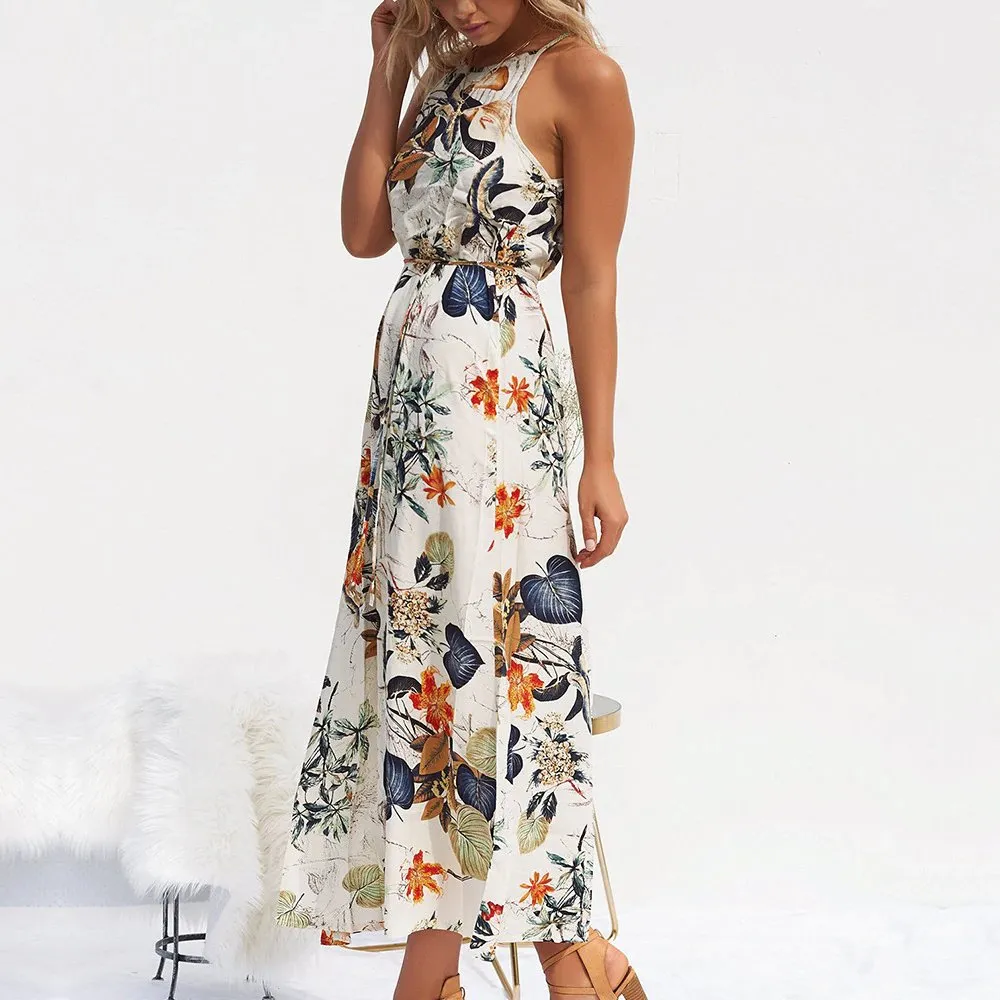 Women's Summer Beach Casual Maxi Long Dress