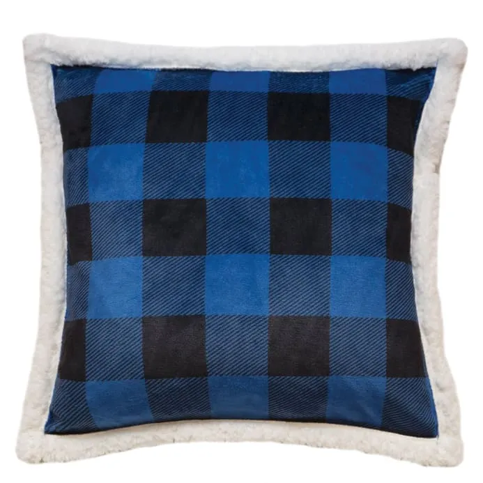 Wrangler Blue Lumberjack Pillow