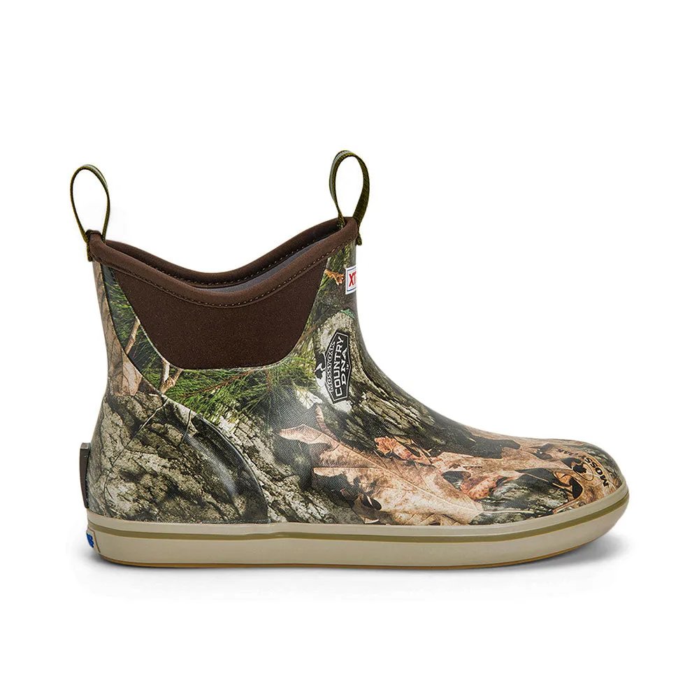 XTRATUF Men's Ankle Pull-On Deck Boots- Mossy Oak™ Country DNA